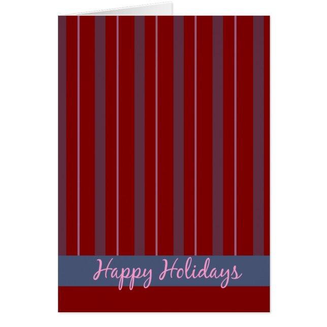 prettige feestdagen gestreept (Voorkant)