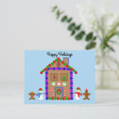 prettige feestdagen Gingerbrood House #1 Briefkaar Briefkaart (Staand voorkant)