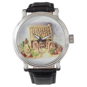 prettige feestdagen Gingerbrood House Watch Horloge