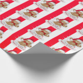 prettige feestdagen Gingerbrood Man in Melk Cadeaupapier (Hoek)