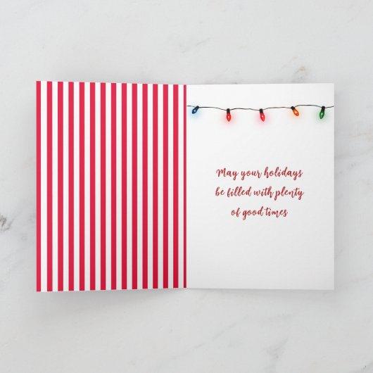 prettige feestdagen Gingerbrood Man in Melk Kaart (Binnen)