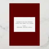 prettige feestdagen Gold Lettering kerstfoto (Achterkant)