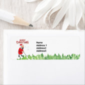 Prettige feestdagen Golf Vrolijk Kerstfeest met Sa Etiket (Insitu)