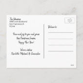 Prettige feestdagen Goud Wit Kerstmis | FOTO (Achterkant)