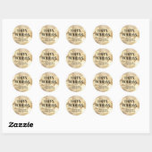 PRETTIGE FEESTDAGEN Gouden Glitter Sticker (Vel)