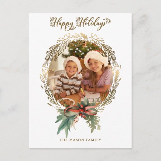 Prettige feestdagen Gouden Kerstmis Wrede (Voorkant)