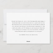 Prettige feestdagen Grappig Late Feestdagenkaart (Achterkant)