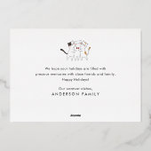 Prettige Feestdagen Grappige Cute Katten Kerstlied (Achterkant)