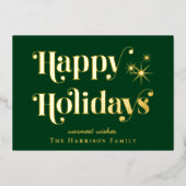 Prettige feestdagen Groene kerst (Voorkant)