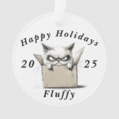 Prettige feestdagen Grumpy Cat sarcastisch Ornament (voorkant)
