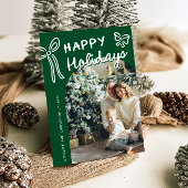 Prettige feestdagen Hand getekend Feestdagenkaart