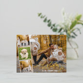 prettige feestdagen Hand Lettered Photo Collage Go (Staand Voorkant)