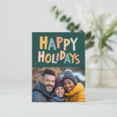 PRETTIGE FEESTDAGEN Handgemaakte aangepaste foto k (Staand voorkant)