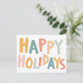 PRETTIGE FEESTDAGEN Handgemaakte aangepaste kerst  (Staand voorkant)