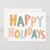 PRETTIGE FEESTDAGEN Handgemaakte aangepaste kerst  (Voorkant / Achterkant)