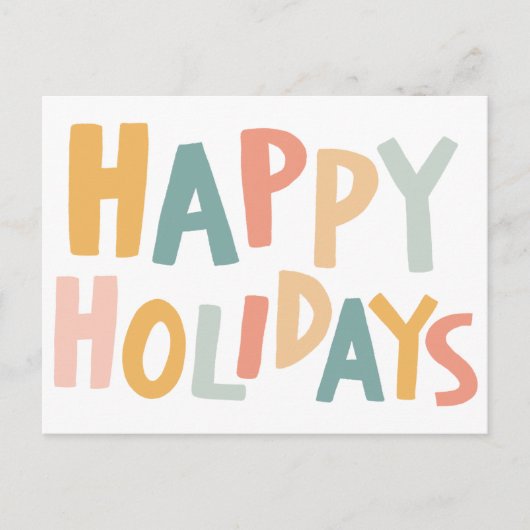 PRETTIGE FEESTDAGEN Handgemaakte aangepaste kerst  (Voorkant)