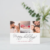 Prettige feestdagen Handlettering script meerdere  (Staand voorkant)