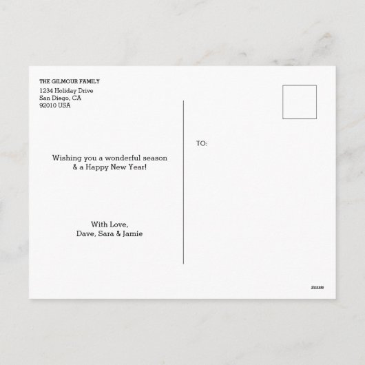 Prettige feestdagen Handlettering script meerdere (Achterkant)