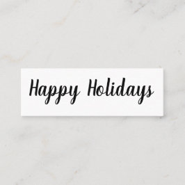 Prettige feestdagen Happy New Year Mini Visitekaar Visitekaartje