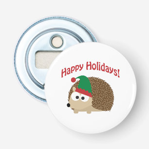 prettige feestdagen! Hedégel Elf Button Flesopener
