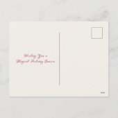 Prettige feestdagen Herten, krans, sneeuwvlokken e (Achterkant)