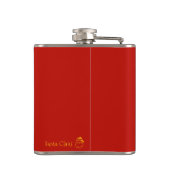 prettige feestdagen heupfles (Achterkant)