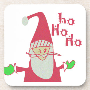 prettige feestdagen Ho Ho Merry Kerstmis Drankjes Onderzetter