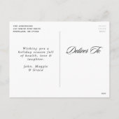 Prettige feestdagen Holly en Evergreen (Achterkant)