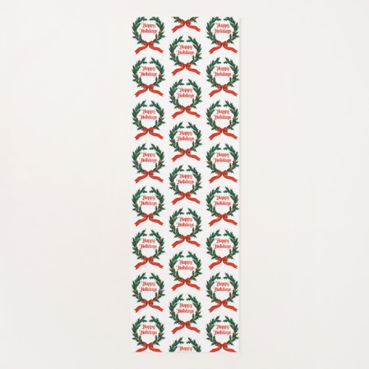 Prettige feestdagen Holly Kerstkrans Yogamat (Voorkant)