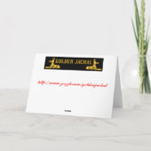 Prettige feestdagen Honingbij (Achterkant)