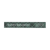 prettige feestdagen Hunter Green Tartan (Individueel)