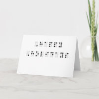 prettige feestdagen in braille