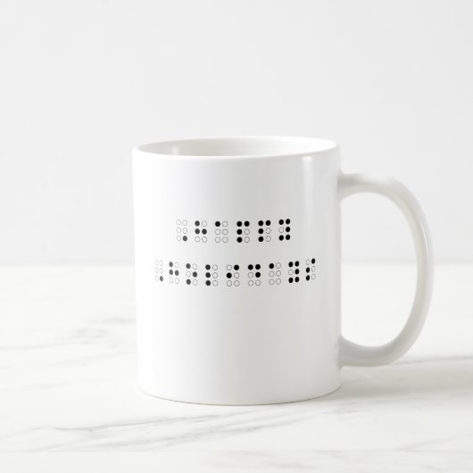 prettige feestdagen in braille koffiemok (Rechts)