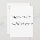 Prettige feestdagen In gebarentaal (Voorkant / Achterkant)