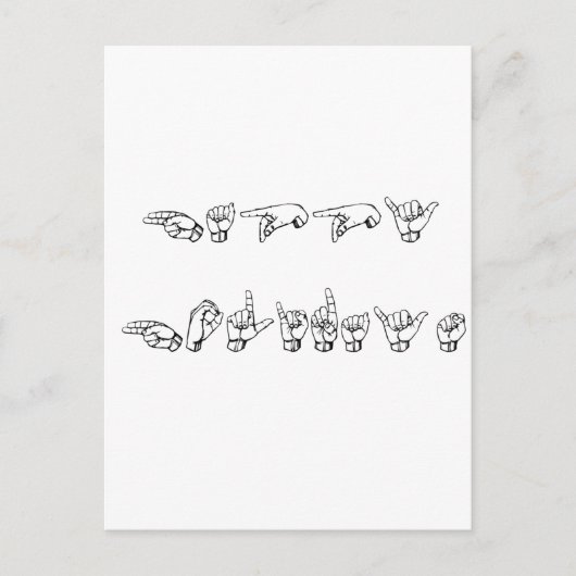 Prettige feestdagen In gebarentaal (Voorkant)