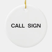 prettige feestdagen in Morse Code Xmas Ornament (Achterkant)