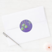 prettige feestdagen Iridescent Design Ronde Sticker (Envelop)