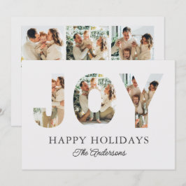 Prettige feestdagen Joy 3-foto Feestdagenkaart