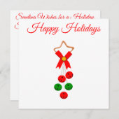 Prettige Feestdagen Kaart (Voorkant / Achterkant)