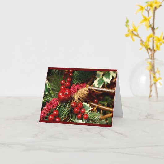 prettige feestdagen. kaart (Gele Bloem)