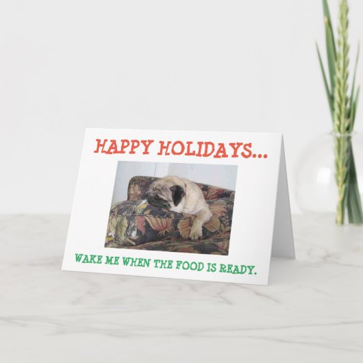 prettige feestdagen kaart (Voorkant)