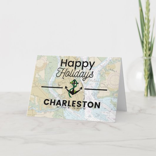 Prettige feestdagen Kaart- Charleston (Voorkant)