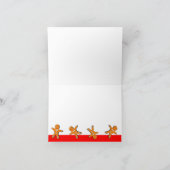 Prettige feestdagen Kaart Gingerbread Man (Binnen)