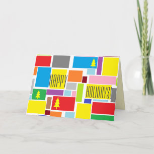 Prettige feestdagen Kaart Positieve Vibes Kleurrij