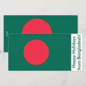 Prettige feestdagen Kaart uit Bangladesh (Voorkant / Achterkant)