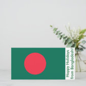 Prettige feestdagen Kaart uit Bangladesh (Staand voorkant)