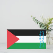 Prettige Feestdagen kaart uit Palestina (Staand voorkant)