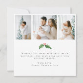 prettige feestdagen Kaart voor Kerstmis met fotoco (Achterkant)