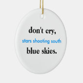 prettige feestdagen keramisch ornament (Rechts)