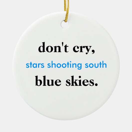 prettige feestdagen keramisch ornament (Voorkant)